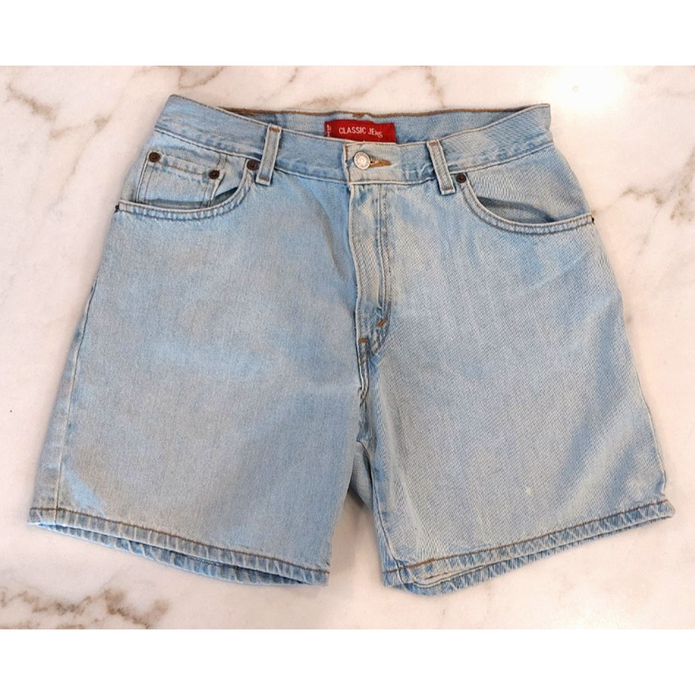 Levi's Classic Light Blue Jean Shorts Women's Size‎ 10 USA VTG 90's